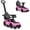 Pink, variant on OLAKIDS 3 in 1 Push Car for Toddlers, Licensed Maserati Baby Stroller Sliding Walking Car with Push Handle, Horn, Music, Underneath Storage, Foot-to-Floor Ride on Toys for Boys Girls