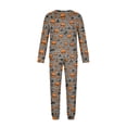 thumbnail image 5 of HTHLVMD Halloween Pajamas, Matching Family Pajamas, Skeleton Matching Family Pajamas Zip Up Long Sleeve Two Piece Pj Set Earthy Sleepwear Nightwear Loungewear Casual Military Inspired Family Wear, 5 of 6