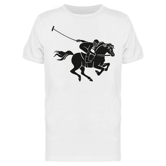 Polo Player Riding T-Shirt Men -Image by Shutterstock, Male XX-Large