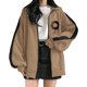thumbnail image 1 of Sudadera para mujer Sudaderas de gran tamaño Moda Casual Impreso Blusa de manga larga con cremallera Sudadera con capucha Odeerbi ODB-5, 1 of 5