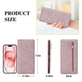 thumbnail image 2 of FALAN MULE Ultra Slim Thin Wallet for Women Bifold Leather RFID Blocking Designer Credit Card Holder, 2 of 10