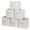 White-Cube - 11 x 11 x 11 inches (6 Pack), variant on White Cube - 11 x 11 x 11 inches (6 Pack) Fabric Storage Bin