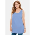 thumbnail image 6 of Woman Within Plus Size Perfect Sleeveless Shirred U-Neck Tunic, 6 of 6