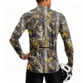 thumbnail image 2 of Forest Camo Quarter Zip Pullover for Men, Long Sleeve Hunting Fishing Jersey with Moisture Wicking Quick Dry Fabric - Lightweight Outdoor Athletic Performance Tops Coffee XXXL, 2 of 6