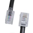 thumbnail image 4 of 9.3" Black Rj9 Telephone Phone Modem Coil Line Cord Cable, 4 of 5