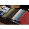 thumbnail image 7 of Place Mat Gray Table Mats Set of 6, PVC Table Mats, Vinyl Non-Slip Insulation Dinner Mat, Rectangle 12"×18" Washable Vintage Woven Placemats for Dining Kitchen Restaurant Table, 7 of 7