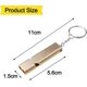 thumbnail image 2 of 2 Pack Emergency Whistle - Gold Silver Double Tube Outdoor Survival Whistle, 2 of 5