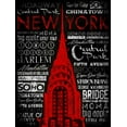 thumbnail image 2 of Grey, Jace 25x32 White Modern Wood Framed Museum Art Print Titled - NY Type 2 RED, 2 of 4