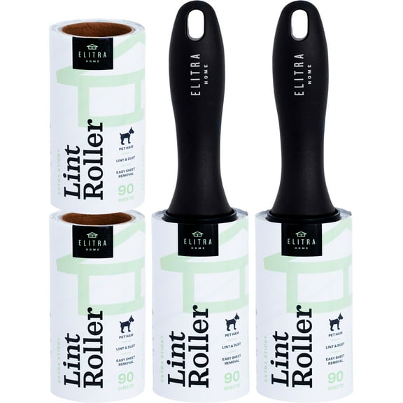 Elitra Lint Roller for Pet Hair Extra Sticky Reusable Lint Remover, 360 Sheets