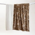thumbnail image 4 of Leopard Print Sherpa Throw Blanket 54x68, 4 of 7