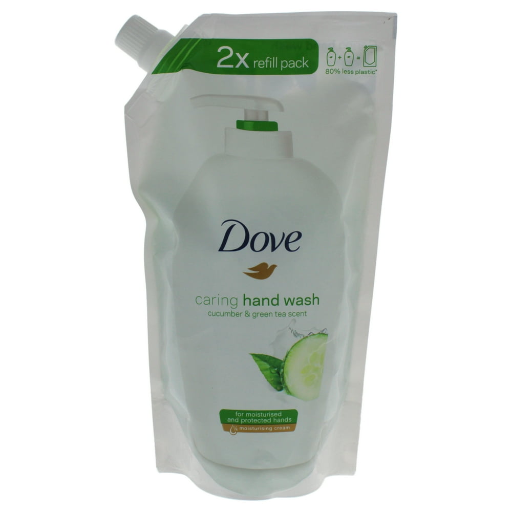 Caring Hand Wash Cucumber and Green Tea Scent Refill by Dove for Unisex 16.9 oz Hand Wash
