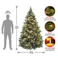thumbnail image 7 of 7.5 ft. Pre-Lit Artificial Carolina Pine Christmas Tree, Green, Clear Lights, Includes Stand, 7 of 7