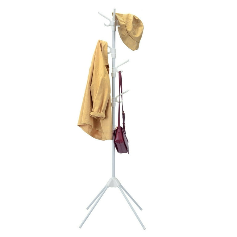 Kertnic Metal Coat Rack Stand with Natural Marble Base, Free Standing Hall  Tree with 12 Hooks for Hanging Scarf, Bag, Jacket, Home Entry-way Hat