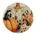 thumbnail image 2 of WYYP  Hello Pumpkin Elastic Round Tablecloth, Fall Pumpkin Vintage Plant Texture Autumn Fitted Tablecloths for Round Table Oil-Proof Waterproof Table Cloth White, 2 of 7