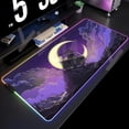 thumbnail image 5 of Alfombrilla de ratón RGB grande con paisaje lunar, alfombrilla de ratón LED para juegos, alfombrillas para jugador, alfombrillas de escritorio para PC, alfombrillas para teclado RGB XXL 35,4x15,7 pulg, 5 of 5