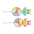 thumbnail image 4 of MasteelfCA 2Pcs Owl Ornament Windmill Toy Wind Yard Decoration (Random Style), 4 of 9
