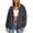 Dark Gray(New&Hot)1, variant on ZHYou Zip Up Hoodies for Women Casual Multi Panel Seam Drop Shoulder Loose Drawstring Hooded Sweatshirts with Pockets,Black,Size L