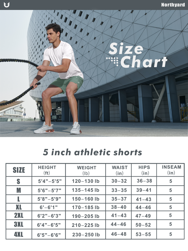 NORTHYARD Men's 5" Athletic Running Shorts photo 7