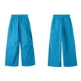 thumbnail image 4 of Women's Barrel Leg Sweatpants Drawstring Wide Leg Lounge Pants Baggy Casual Cotton Trendy Sweat Pants with Pockets, 4 of 4
