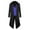 Blue, variant on Men Coats Fashion Solid Stand Collar Long-sleeved Button Down Swallow-tailed Coat Jackets 2024
