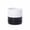 Layered Monochrome Black & White, variant on 14 Inch Ceramic Planter Pot with Drainage Hole and Saucer, Indoor Cylinder Round Planter Pot, Black, 94-O-G-2