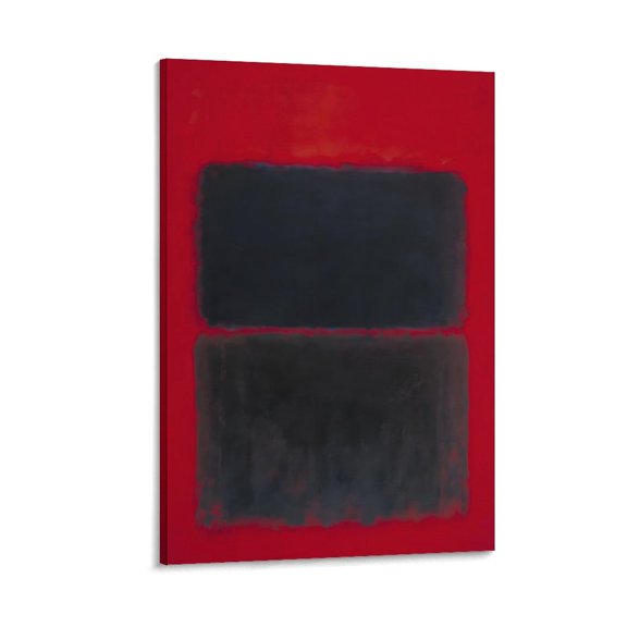 Light Red Over Black by Mark Rothko Painting Poster Painting On Canvas Wall Art Poster Scroll Picture Print Living Room Walls Decor Home Posters 16x24inch(40x60cm)