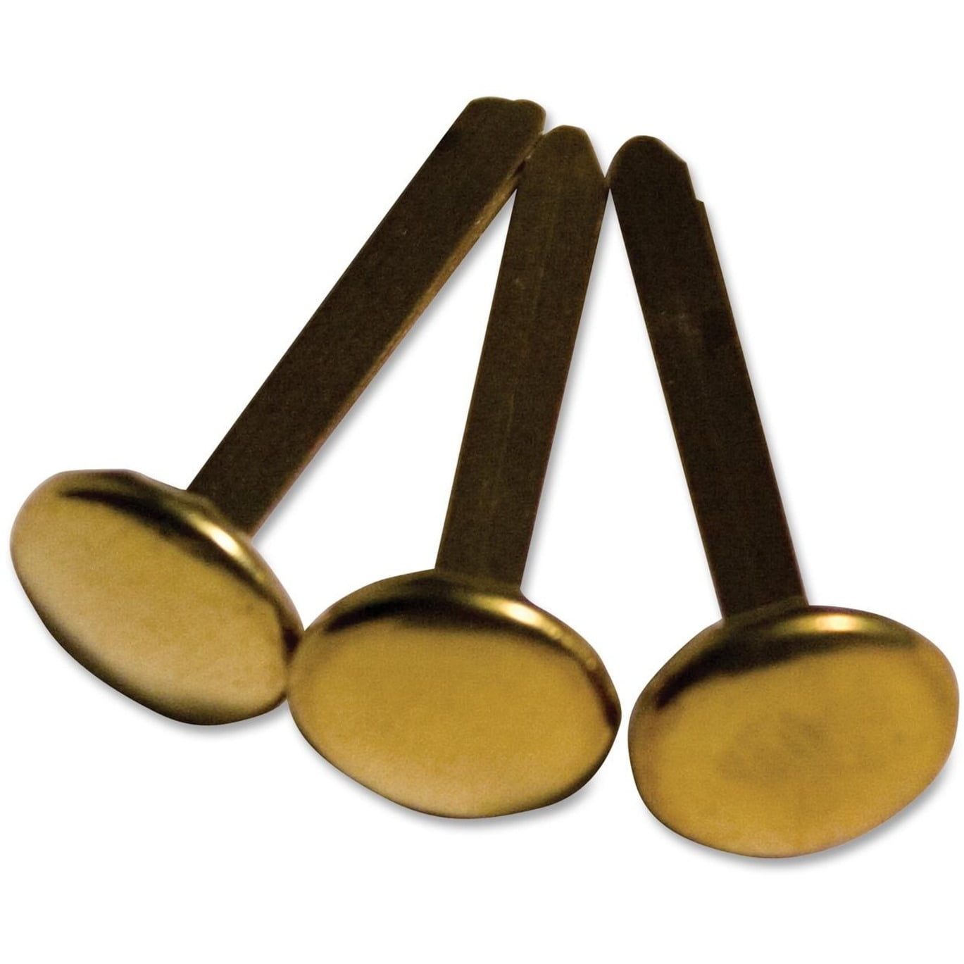 Gem Office Products Round Head Solid Brass Fasteners