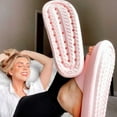 thumbnail image 2 of Pillow Slides for Women Men Summer Slip On Slides Soft Thick Sole Non Slip Shower Sandals, 2 of 8