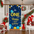 thumbnail image 6 of Blue Gold Starry First Birthday Banner with Top Hat Decoration Backdrop for Birthday Party Photography Props Party Decorations Happy First Birthday Celebrations, 6 of 6