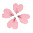 thumbnail image 1 of Paquete de 3 ganchos de pared decorativos en forma de corazón, gancho de pared adhesivo fuerte de acero inoxidable para el hogar, la cocina, el baño, la oficina (12 piezas), 1 of 5