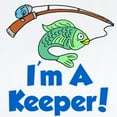 thumbnail image 2 of CafePress - Im A Keeper Fish Body Suit - Long Sleeve Cotton Baby Bodysuit, 2 of 4