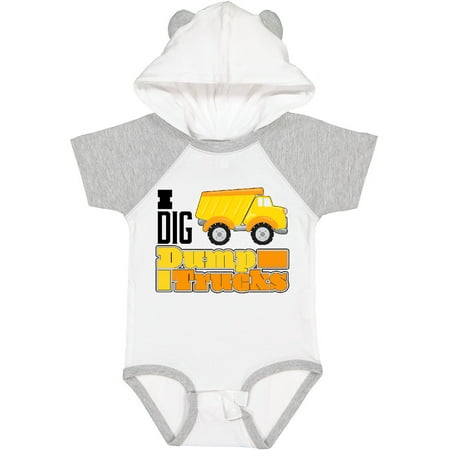 

Inktastic I Dig Dump Trucks Gift Baby Boy or Baby Girl Bodysuit