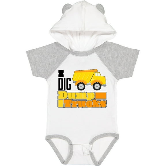 Inktastic I Dig Dump Trucks Boys or Girls Baby Bodysuit