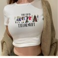thumbnail image 3 of Taylor Swift the Eras Tour 90s yk2 crop top Mujer Estética Harajuku Ropa vintage Camiseta, 3 of 5