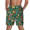 thumbnail image 3 of Kdxio Merry Christmas Print Men'S Swim Trunks With Compression Liner 7 Inch Inseam Quick Dry Swim Shorts, 3 of 7