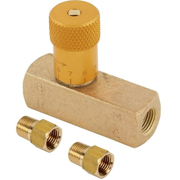 Speedway Motors Brake Proportioning Valve Kit with Fittings, Premium Brass Construction, 2000 PSI Rating, Compact Universal Fit for Disc Brake Systems