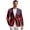American Flag Design, variant on Horse Racing Suit Blazer for Men Derby Sport Coat Casual Suit Blazer Jacket One Button Tuxedo Top for Kentucky Derby Party