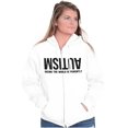thumbnail image 4 of Autism Seeing the World Differently Zip Up Hoodie Men's Women's Brisco Brands S, 4 of 6