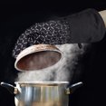 thumbnail image 4 of Oven Gloves Heat-Resistant 300 ° C Potholders & Oven Gloves Set of 4 Oven Gloves Dutch Oven Mitts Oven Gloves Oven Gloves Baking Gloves Cooking Gloves (Black Set), 4 of 4