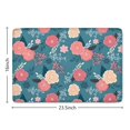 thumbnail image 5 of Pioneer Flower Floral Print Flannel Non Slip Door Rugs,Washable Door Mats Indoor,Decorative Door Mats,Dirt-Resistant and Absorbent Doormat for Entrance,Bedroom,Kitchen,Bathroom,23.5"x16", 5 of 5