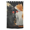 Cats and Moon Leaves Blackout Curtain Panels Drapes Privacy Assured