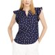 thumbnail image 1 of maison Jules Blusa de lunares para mujer, azul, mediana, 1 of 1