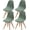 Leaf Green, variant on 4packs Dining Chair Covers, Mid Century Modern Dining Room Chair Covers Jacquard Shell Chair Cover, Stretchable Armless Chair Slipcover for Kitchen, Office, Dining Room and Living Room
