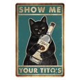 thumbnail image 1 of Póster divertido de Your Black Cats, letrero vintage para bar, decoración de pared para bar, 230 x 180 cm, como se muestra, como se muestra, 1 of 5