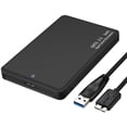 thumbnail image 1 of External Hard Drive Case 2.5 inch SATA HDD/SSD USB 3.0 Hard Drive Enclosure Portable Tool-Free High-Speed Hard Disk Case, 1 of 8