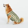 thumbnail image 4 of LNWH Green Vertical Stripe Aztec Nation Pattern Dog Clothes, Breathable Warm Cotton Pet Clothes 5X-Large, 4 of 8