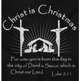 thumbnail image 2 of Christ is Christmas Nativity Scene Womens Slim Fit Graphic Tee Brisco Brands S, 2 of 5