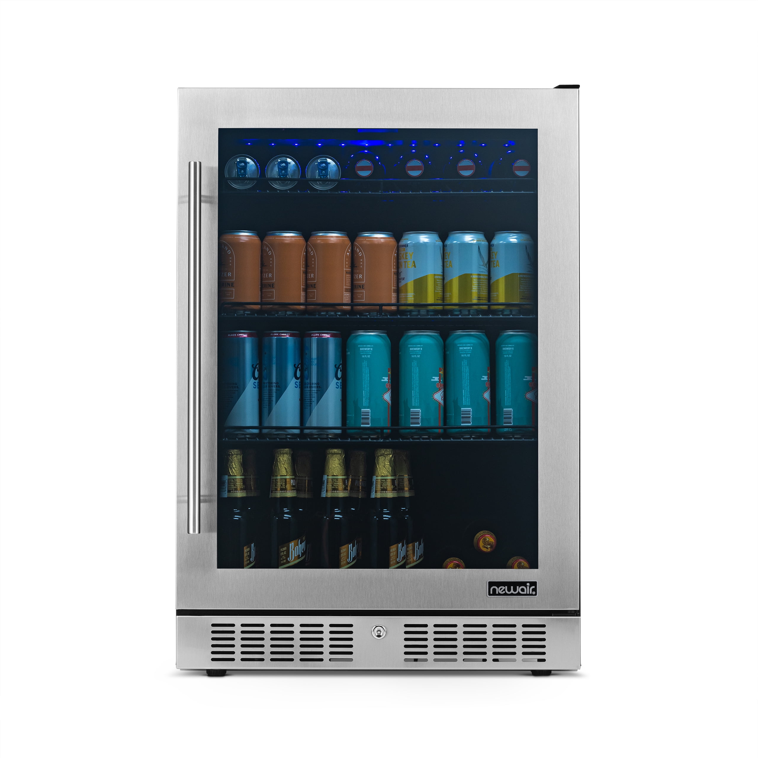 Newair 224 can Beverage Refrigerator in Stainless Steel