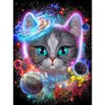 thumbnail image 2 of Cuadros Decorativos Pintura de diamante 5D Gato en el universo Taladro redondo completo Arte de bricolaje (A5024) Ehuebsd embutido en tela, 2 of 9