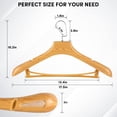 thumbnail image 2 of Perchas para ropa DEDU, 15 unidades, 44 cm de ancho, 2 of 7